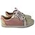 Christian Louboutin Sneakers mesh e pelle rosa con borchie