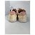 Christian Louboutin Sneakers mesh e pelle rosa con borchie - vista 5