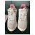 Sneakers Alexander McQueen in Pelle Bianco e Rosa - vista 5