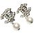 Boucles d'oreilles Clip Coco Mark en perles Chanel