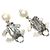 Boucles d'oreilles Clip Coco Mark en perles Chanel - vue 3