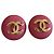 Chanel CC Ohrringe aus roségoldfarbenem Metall