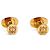 Loewe Boutons de manchette en cuir et plaqué or Anagramme - vue 5