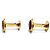 Loewe Boutons de manchette en cuir et plaqué or Anagramme - vue 6