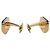 Abotoaduras Yves Saint Laurent Logo Dourado e Preto - vista 2