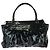 Gucci Abbey Tote Bag aus schwarzem Emaille - Ansicht 2