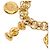 Bracciale con ciondoli placcati oro Chanel Mademoiselle - vista 4