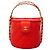 Borsa Vanity Chanel in pelle rossa - vista 12