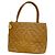 Saco Tote Chanel em couro de bezerro granulado castanho