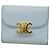 Céline Celine Triomphe Leder Tri-fold Geldbörse