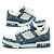 SNEAKERS LOUIS VUITTON LV TRAINER DENIM MONOGRAM 1A9JGS 7 IT 42 FR - vista 3