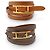 Hermès BRACELET HERMES BEHAPI QUADRUPLE TOUR T16.5 17.5 COURO REVERSÍVEL + CAIXA