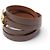 Hermès BRACELET HERMES BEHAPI QUADRUPLE TOUR T16.5 17.5 COURO REVERSÍVEL + CAIXA - vista 3