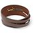 Hermès BRACELET HERMES BEHAPI QUADRUPLE TOUR T16.5 17.5 COURO REVERSÍVEL + CAIXA - vista 4