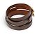 Hermès BRACELET HERMES BEHAPI QUADRUPLE TOUR T16.5 17.5 COURO REVERSÍVEL + CAIXA - vista 5