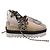 Stella Mc Cartney Stella McCartney Gaia Striped Raffia Platform Espadrilles in Multicolor Raffia