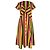 Abito midi a righe Alice con fiocco anteriore Staud in cotone multicolore