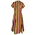 Abito midi a righe Alice con fiocco anteriore Staud in cotone multicolore - vista 3