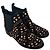 Alaïa Patterned Chelsea Boots in Black Suede - view 5