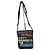 Bolsa Messenger Burberry em couro preto Check