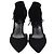 Décolleté a punta con frange Stuart Weitzman in camoscio nero - vista 2