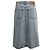 Falda midi de denim Totême en algodón azul - vista 3
