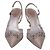 Rene Caovilla René Caovilla Slingback-Pumps aus bronzefarbenem Satin mit Kristallbesatz - Ansicht 2