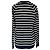 Top a maniche lunghe Balmain Stripes Logo in cotone nero - vista 3