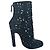 Alaïa Vienne Stiefel aus schwarzem Wildleder