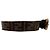 Fendi Monogram Utility Gürtel aus braunem Leder - Ansicht 4