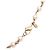 Colar Chanel em metal dourado com flores de renda e pérolas falsas - vista 4