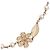 Colar Chanel em metal dourado com flores de renda e pérolas falsas - vista 5
