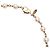 Colar Chanel em metal dourado com flores de renda e pérolas falsas - vista 7