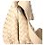 Borsa a tracolla Fold Intrecciato Bottega Veneta in pelle beige - vista 4