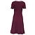 Tory Burch Ashlyn Strick-Midikleid aus violetter Merinowolle - Ansicht 4