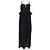 Autre Marque Vestido maxi Reyna Caroline Constas en algodón negro