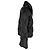 Chaqueta acolchada de doble botonadura Balmain en poliamida negra - vista 2