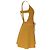 Vestido corto con cintura anudada See by Chloé en algodón amarillo - vista 3