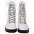 Bottines à lacets Stuart Weitzman en cuir blanc - vue 2