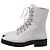 Bottines à lacets Stuart Weitzman en cuir blanc - vue 5