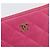 Portamonete CHANEL Matelassé in pelle d'agnello rosa con CC dorato - vista 17