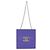 Borsa a tracolla CHANEL Hologram Chain in vinile Viola Argento CC - vista 13