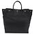 Autre Marque Borsa Tote Saint Laurent Rive Gauche in pelle nera e argento 663970 - vista 2