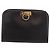 Borsa a tracolla Salvatore Ferragamo Gancini Chain in pelle marrone e oro - vista 13