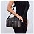 Fendi Borsa a tracolla Pequin Stripe Nero Marrone - vista 13