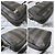 Fendi Borsa a tracolla Pequin Stripe Nero Marrone - vista 9