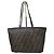 Fendi Small Roll Tote Bag Zucca Canvas Braun