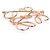 Broche Loewe de metal oro rosa - vista 4