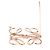 Broche Loewe de metal oro rosa - vista 5
