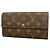 Louis Vuitton Monogram Pochette Portemonnaie Credit Long Wallet